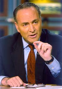 U.S. Senator Chuck Schumer.  This work is in the public domain in the United States because it is a work of the United States Federal Government under the terms of Title 17, Chapter 1, Section 105 of the US Code. See Copyright.